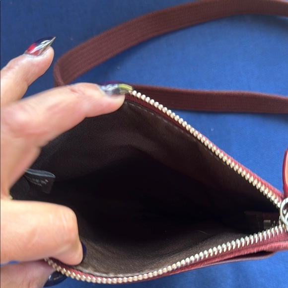 Coach Dark Red Crossbody Bag with Gold Hardware - Picture 3 of 5